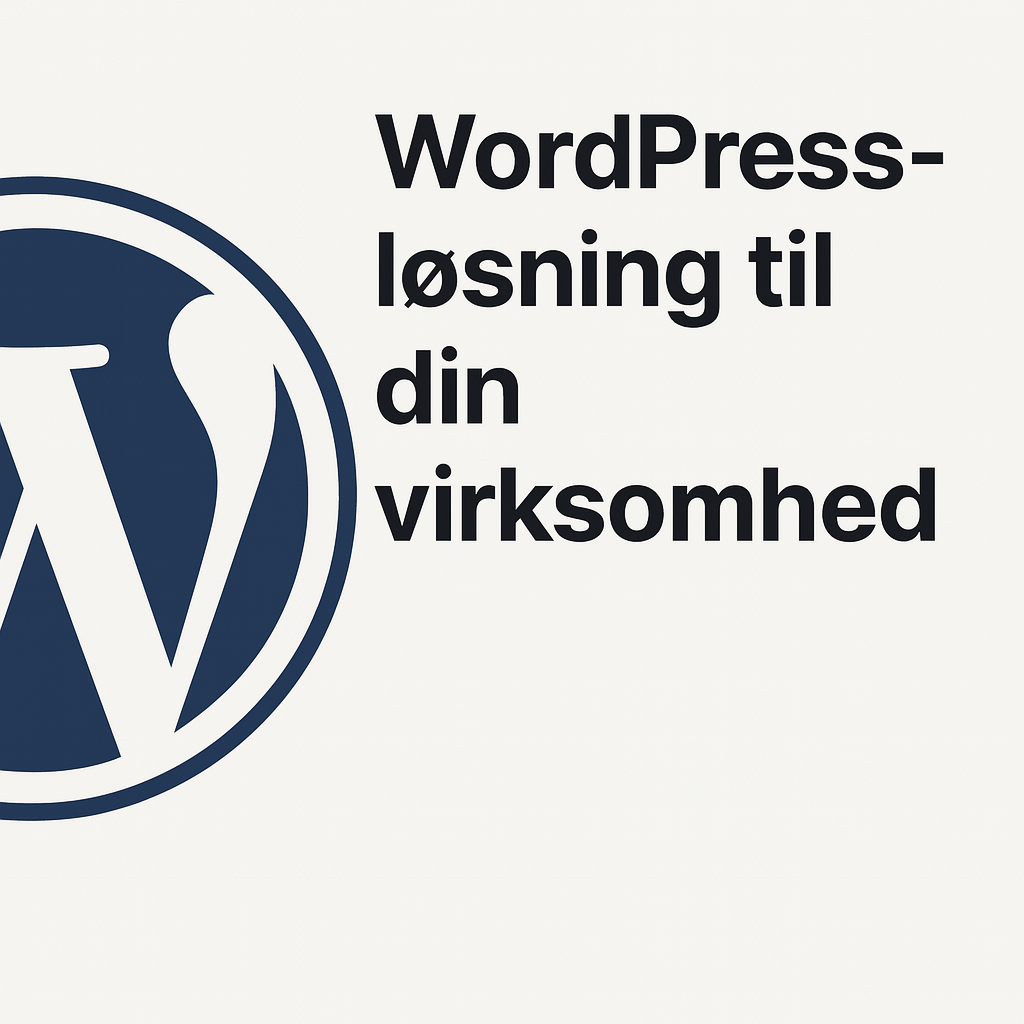 WordPress-løsning til din virksomhed